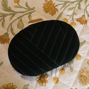 House Of Harlow Green Velvet Clutch